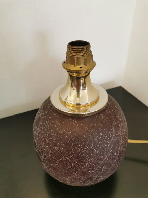 Glass lamp and day lamps in dried flowers