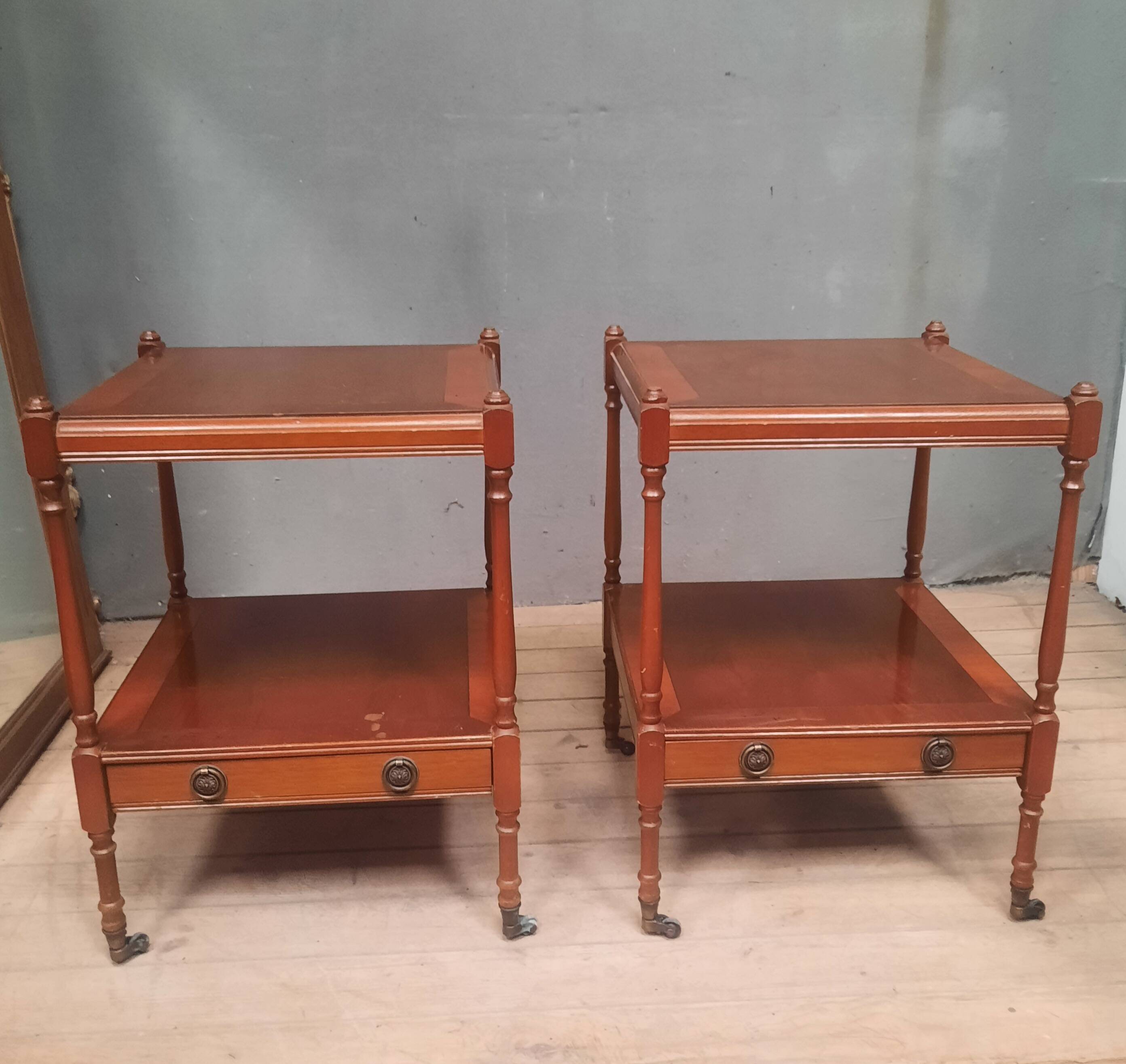 Pair of side tables