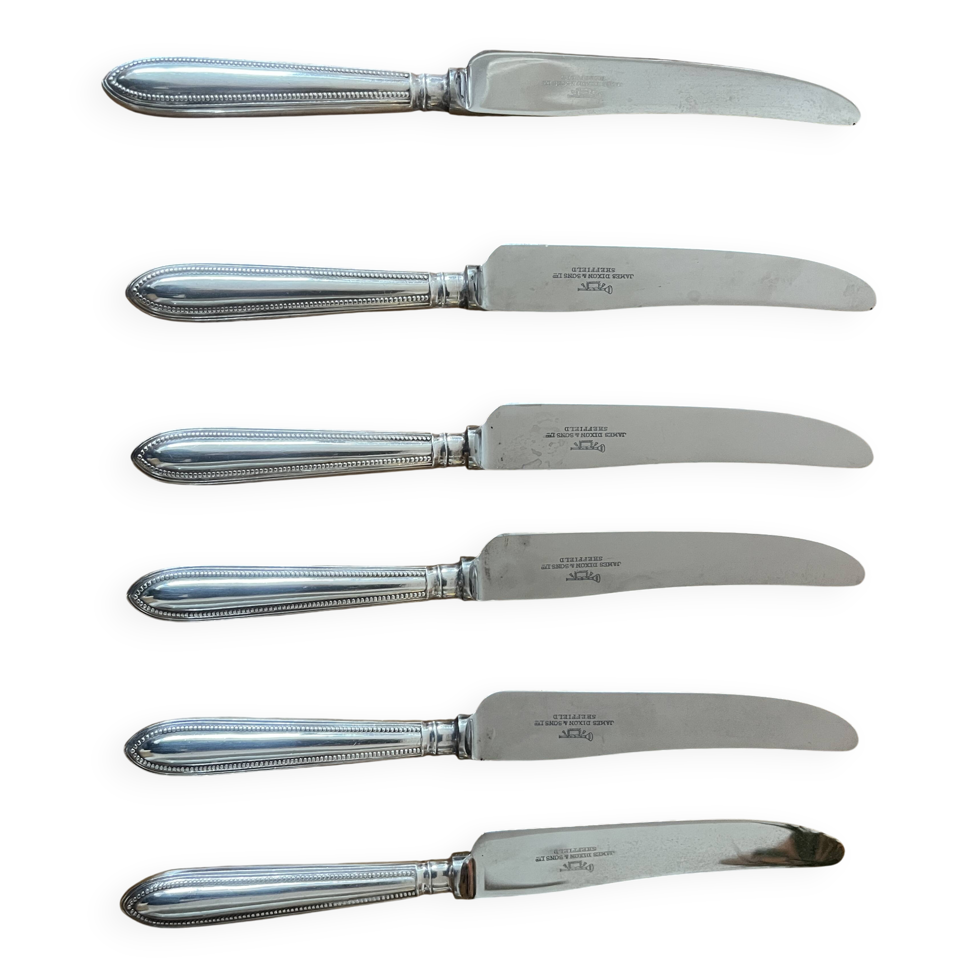 Dixon & Sons Sheffield Silver Table Knives