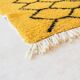 Yellow and Black Rug - 247 x 160 cm