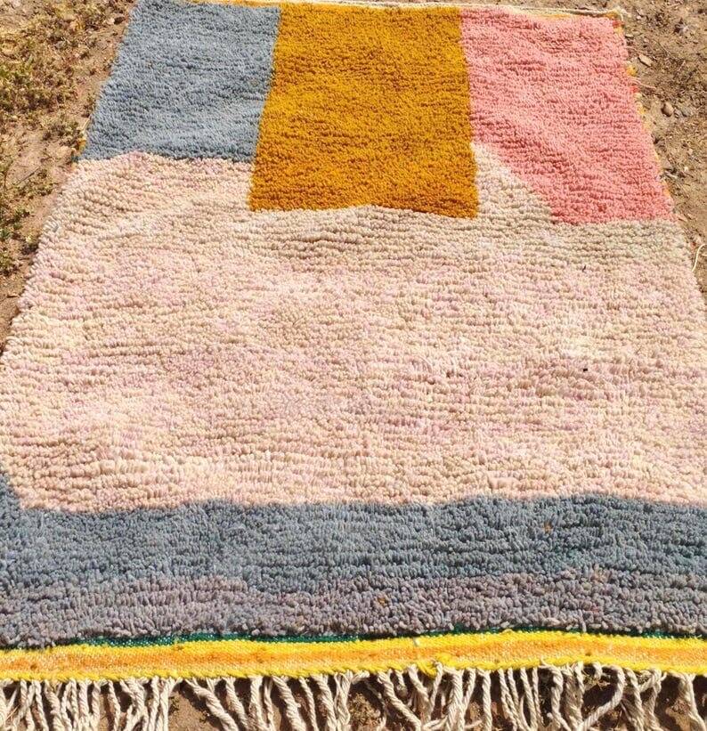 Handmade Beni Ouraine rug, size 100 x 200 cm