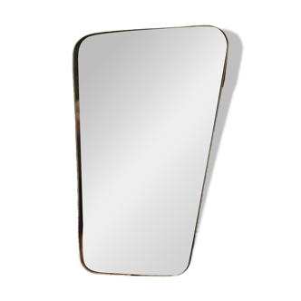 Miroir asymétrique, forme libre en laiton
