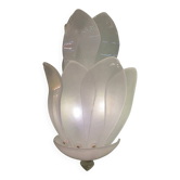 Wall Light Murano Glass Sand Color Italian Flowers by SimoEng
