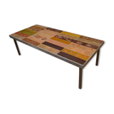 Table basse vintage Capron 1970 en céramique