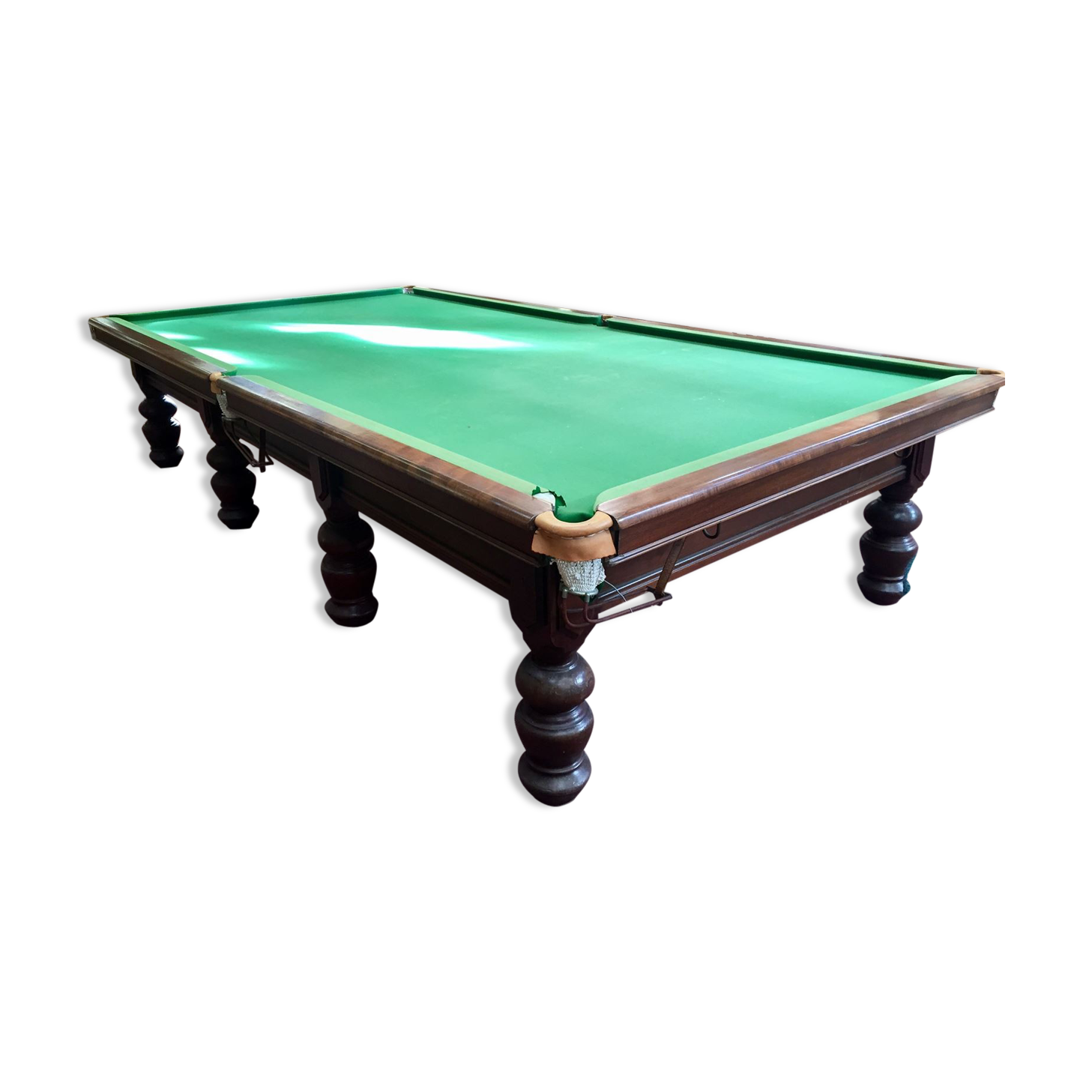 English billiards 8 Victorian of the nineteenth century removable feet
