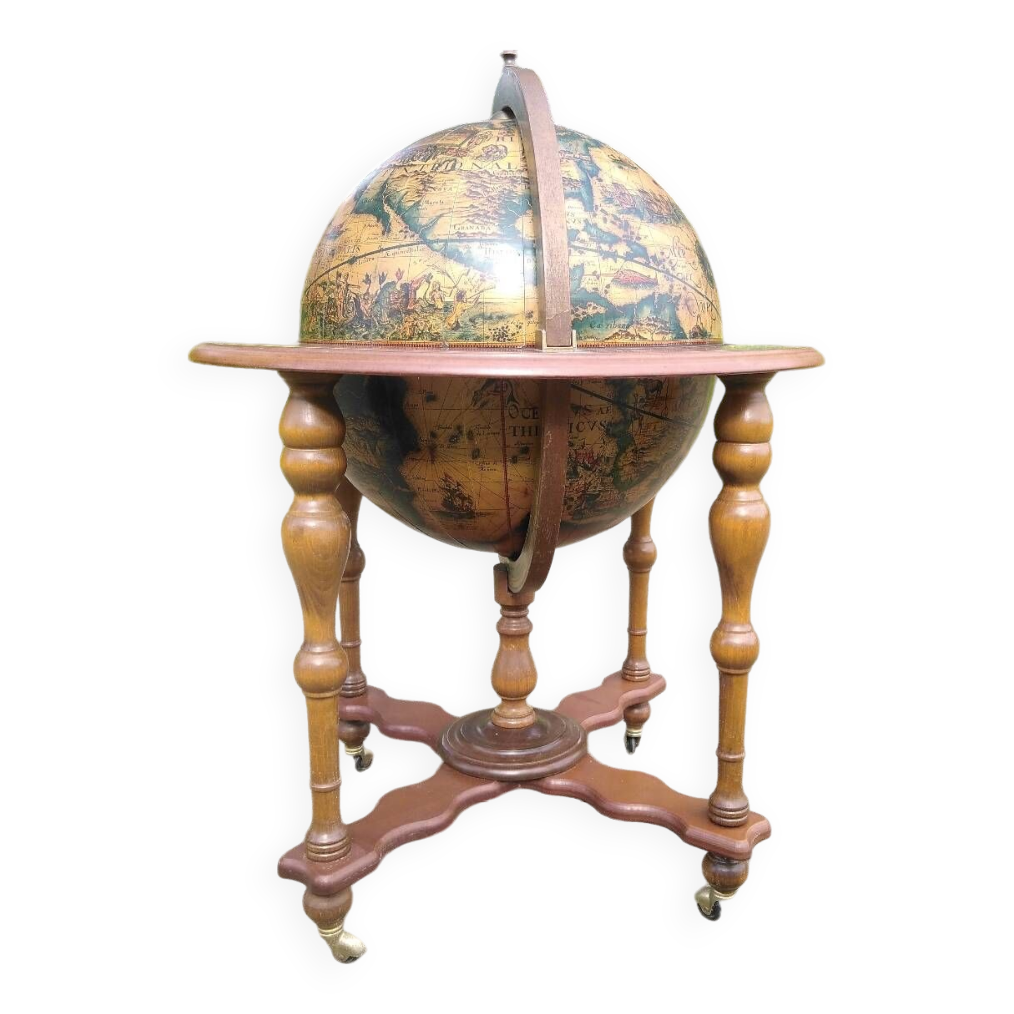 Vintage globe bar 1970
