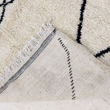 251x143cm Moroccan Berbere Carpet Beni Ourain