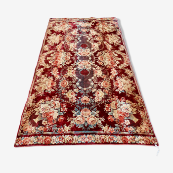 Tapis floral moiré 128x240 cm