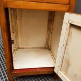 Solid oak country jam cupboard