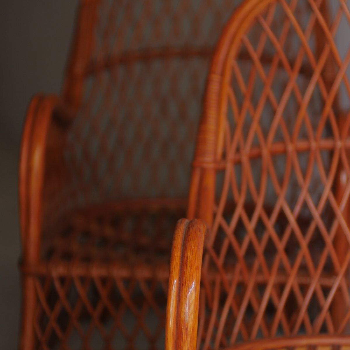 Wicker armchairs by Gervasoni, Italy, 1970s, set of 2.