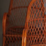 Wicker armchairs by Gervasoni, Italy, 1970s, set of 2
