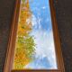 Louis Philippe style bistro/brasserie mirror in solid wood, 195x85