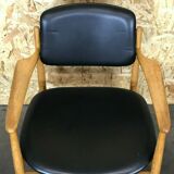 Danish armchair oak Eiche Denmark 60s