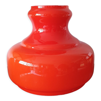 Abat day vintage opaline glass orange 1970