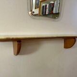 Italian Art Deco Console in Cherry Wood and Siena Marble by Paolo Buffa, 1940s