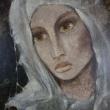 P.Petit. Portrait de la jeune fille.