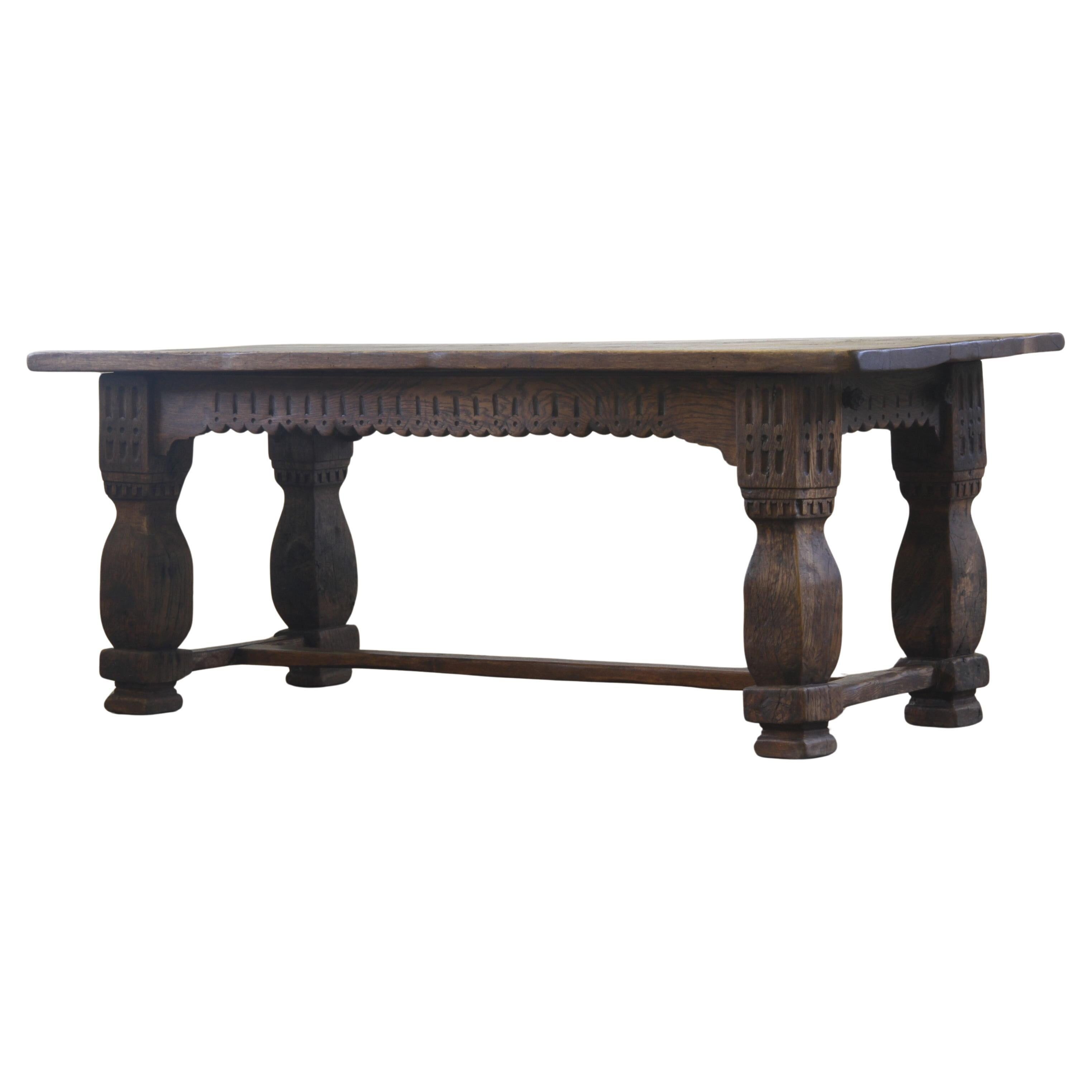 Large 17th century Jacobean style Baroque Farmhouse Refectory Table – Early