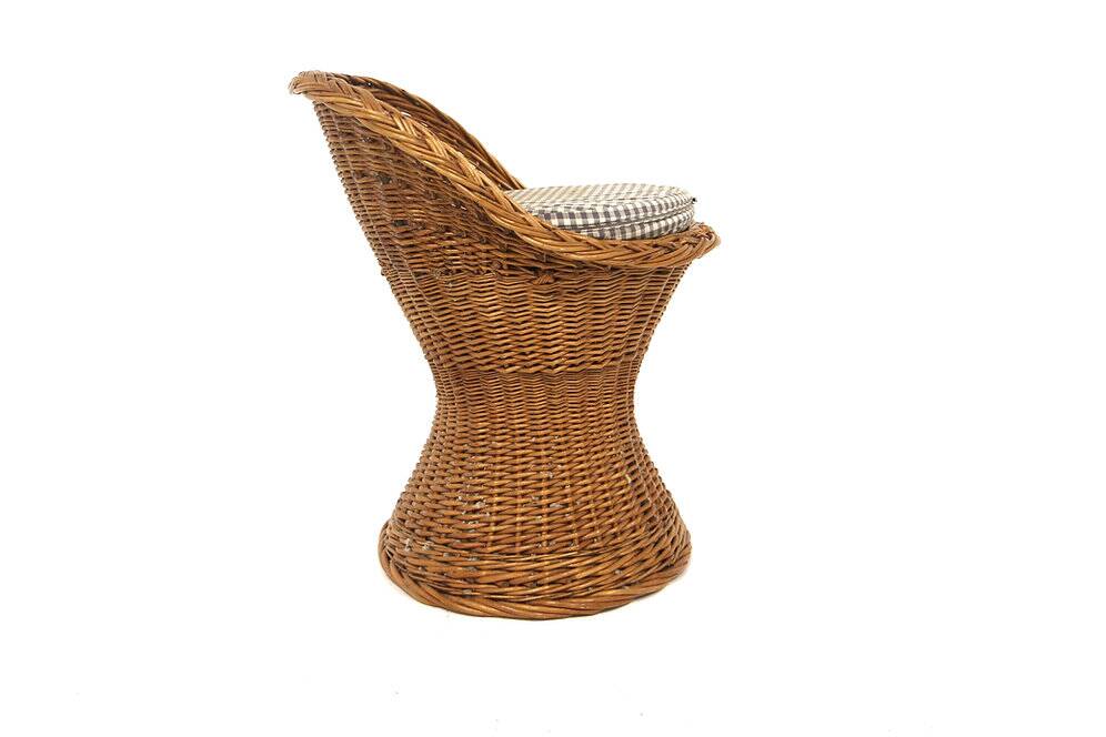 "Adur" rattan stool, Bengt Ruda, Möbel-IKEA, Sweden, 1960s