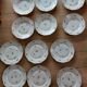 Set of 12 floral porcelain plates