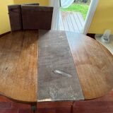 Louis XV style round or half-moon table with three extensions