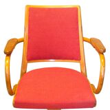 1950's Bentwood Swivel Armchair by Ligna Prague