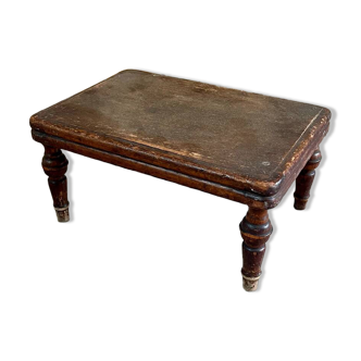 Antique wooden footrest