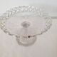 Old cup in molded glass colorless decorative table mignardises