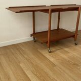 Teak serving trolley by Poul Hundevad from the 60s