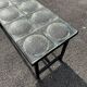 Table basse moderniste carreaux de verre Saint Gobain