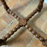 Turned wood table