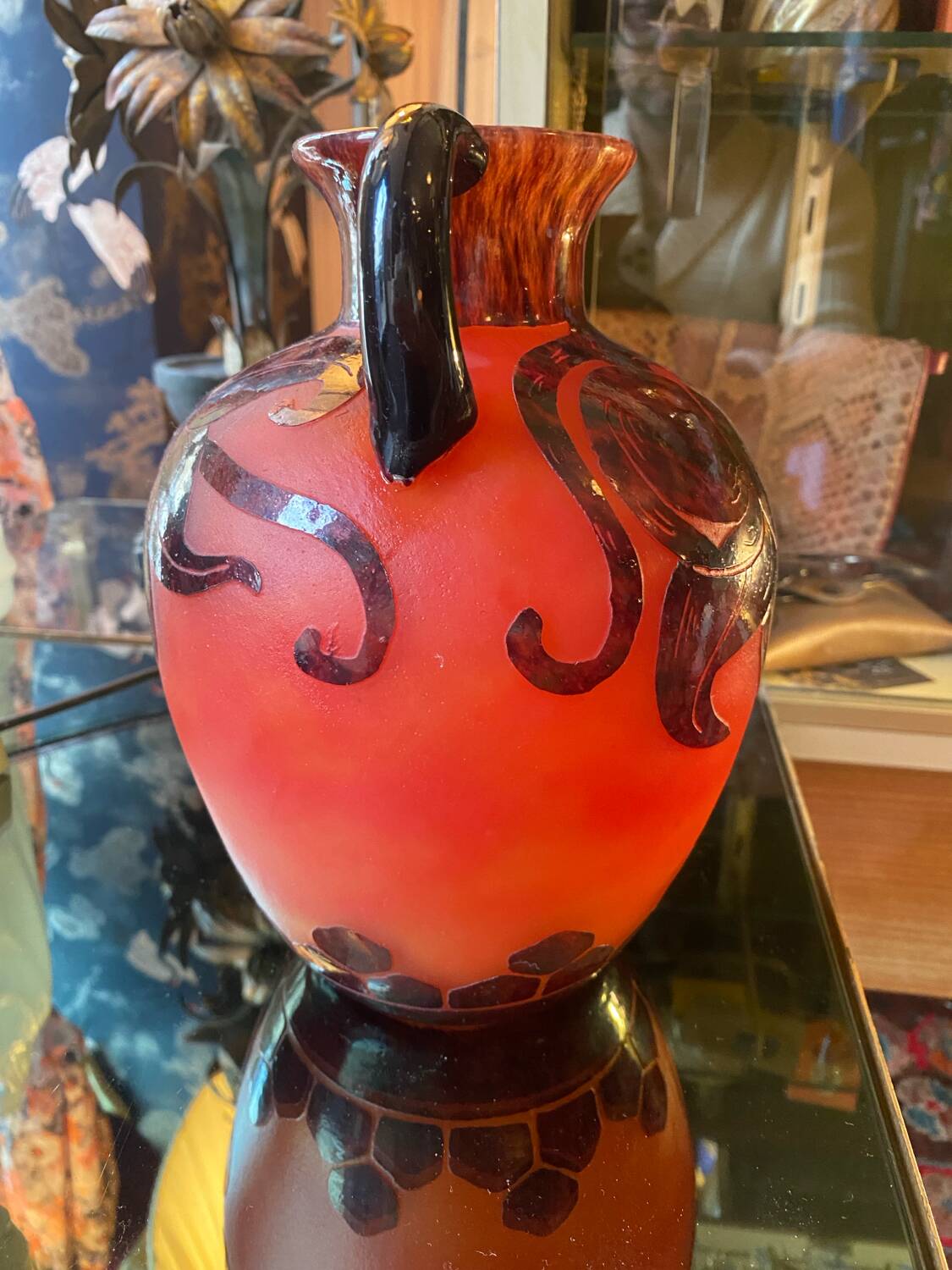 Vase art nouveau le verre francais