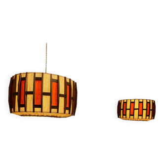 Pair of Scandinavian pendant lamps 1950