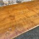 Large bistro café table Alsatian winstub restaurant 1930