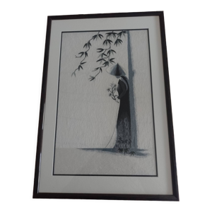 Broderie en soie