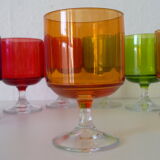 Lot of eight glasses vintage