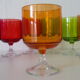 Lot of eight glasses vintage