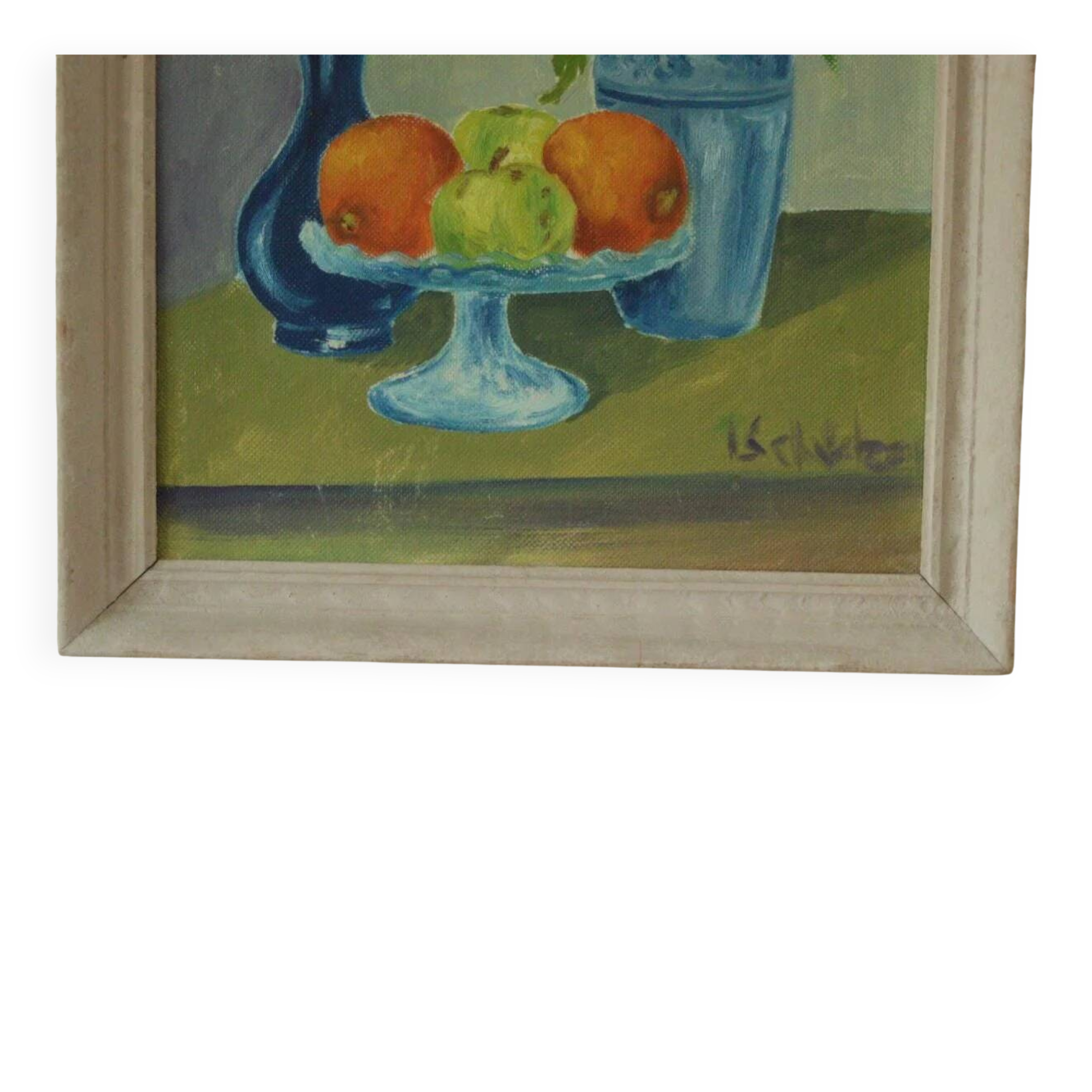 Still life: Fruits and yellow flower (attributed to Schultzer)