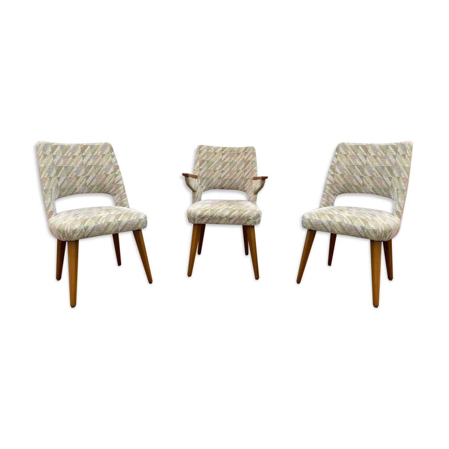 Set of 3 chairs G- Möbel Sweden in teak 1960s