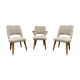 Set of 3 chairs G- Möbel Sweden in teak 1960s