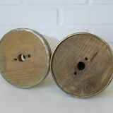 Original Art Deco Brass Sconces Pair of Ceiling Lights Antique  1920 / 1930