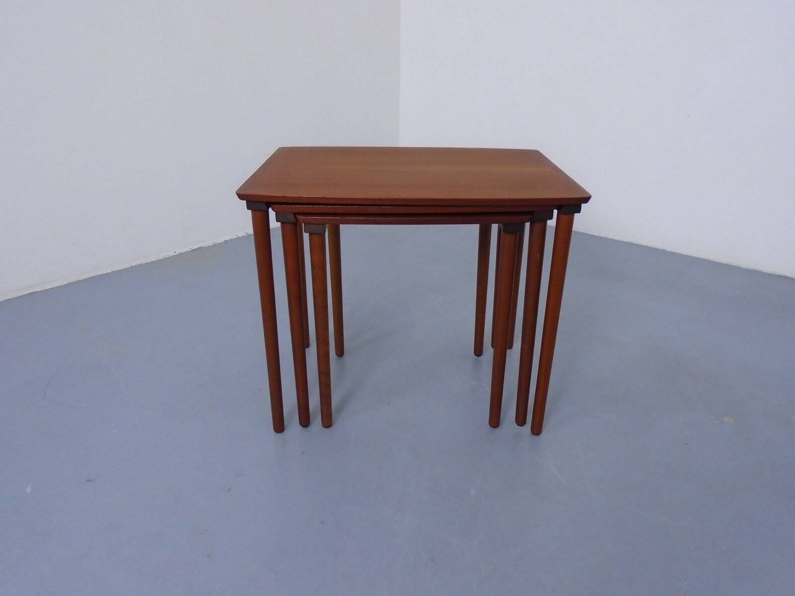 Danish Teak Nesting Tables from Møbelintarsia, 1960s, Set of 3