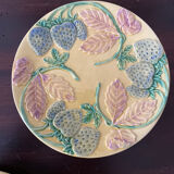 Set de 6 assiettes en barbotine vers 1930