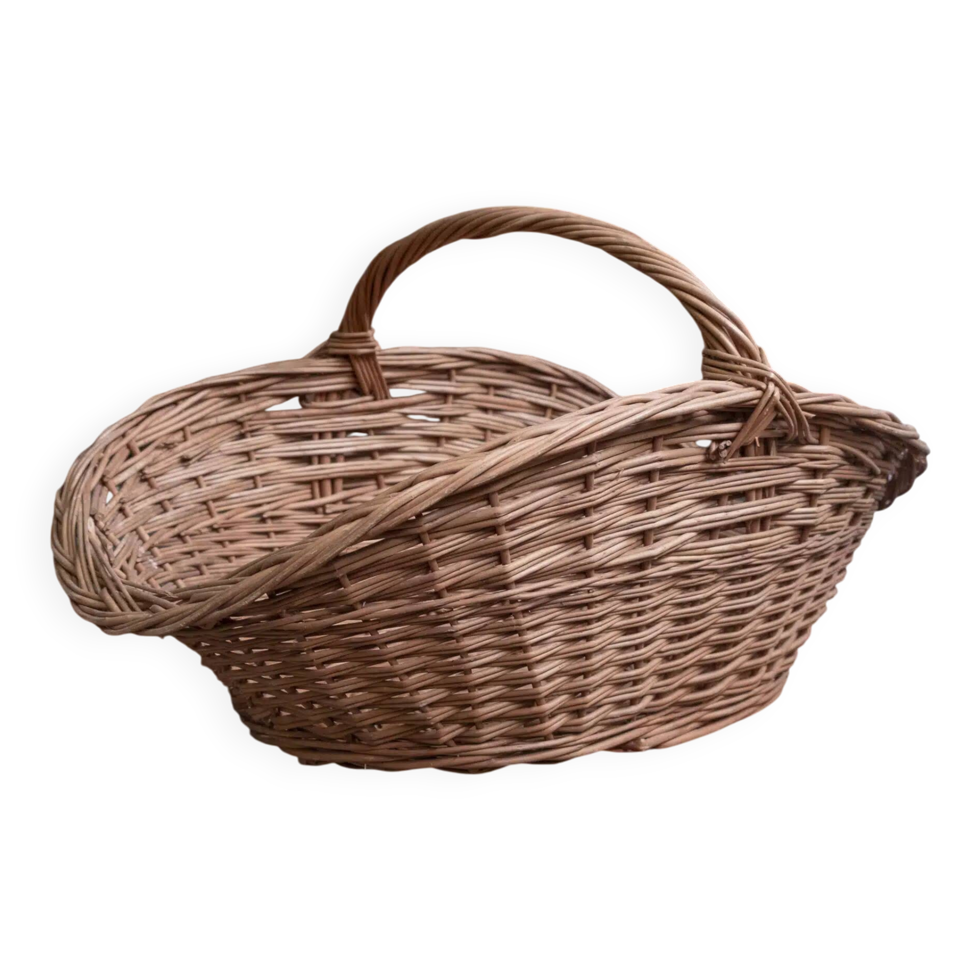 Panier à bois en osier « Josette »