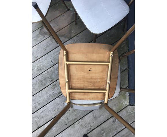 Lot of 4 vintage chairs from the 1960s
