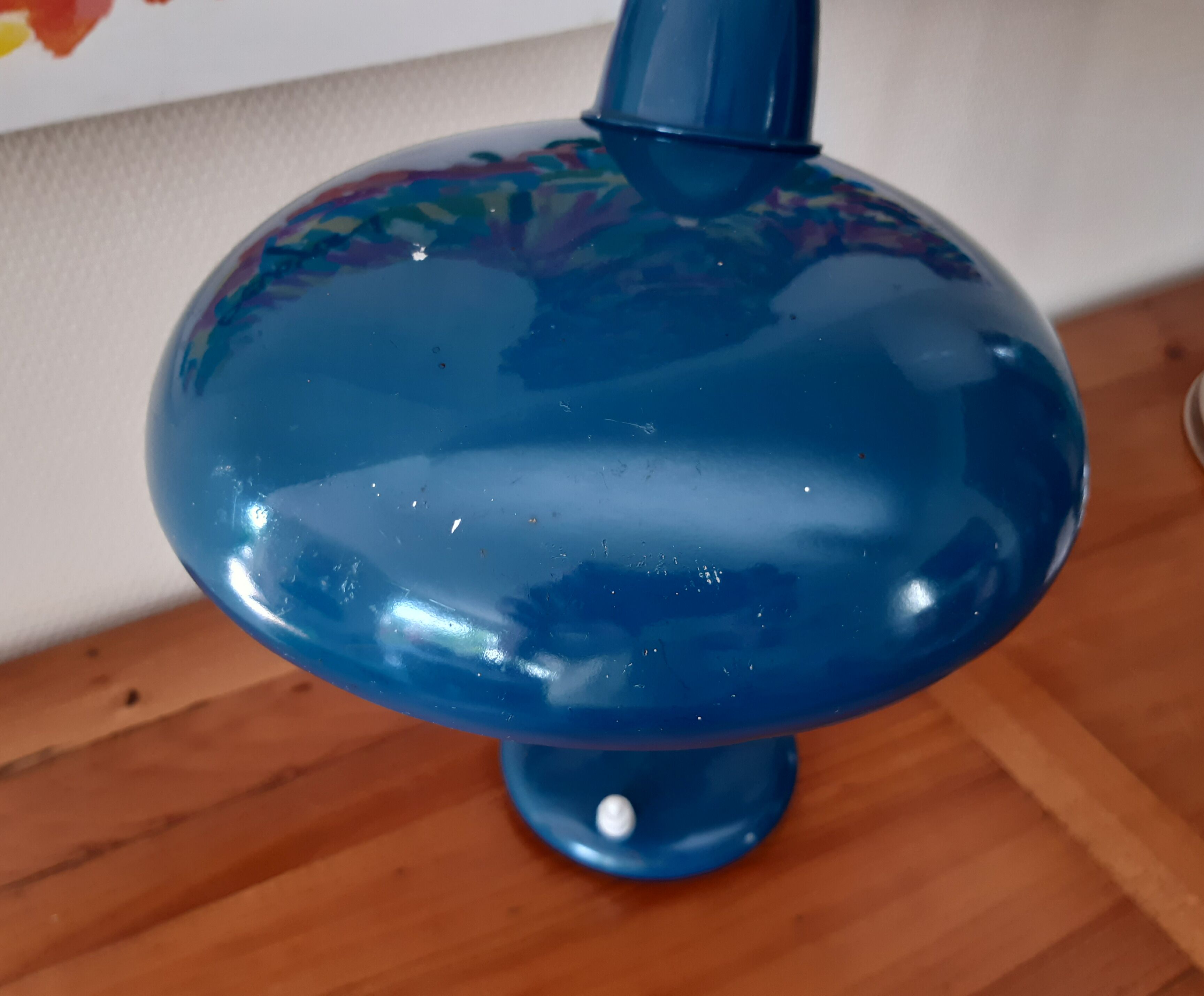 1960 duck blue desk lamp