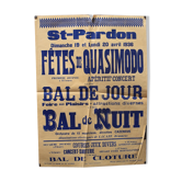 Affiche "Fêtes de Quasimodo" Saint-Pardon - 1936