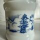 Opaline tobacco jar in Dutch milk glass / Cigar cabinet, Willem II Cigar Factories Valkenswaard Holland