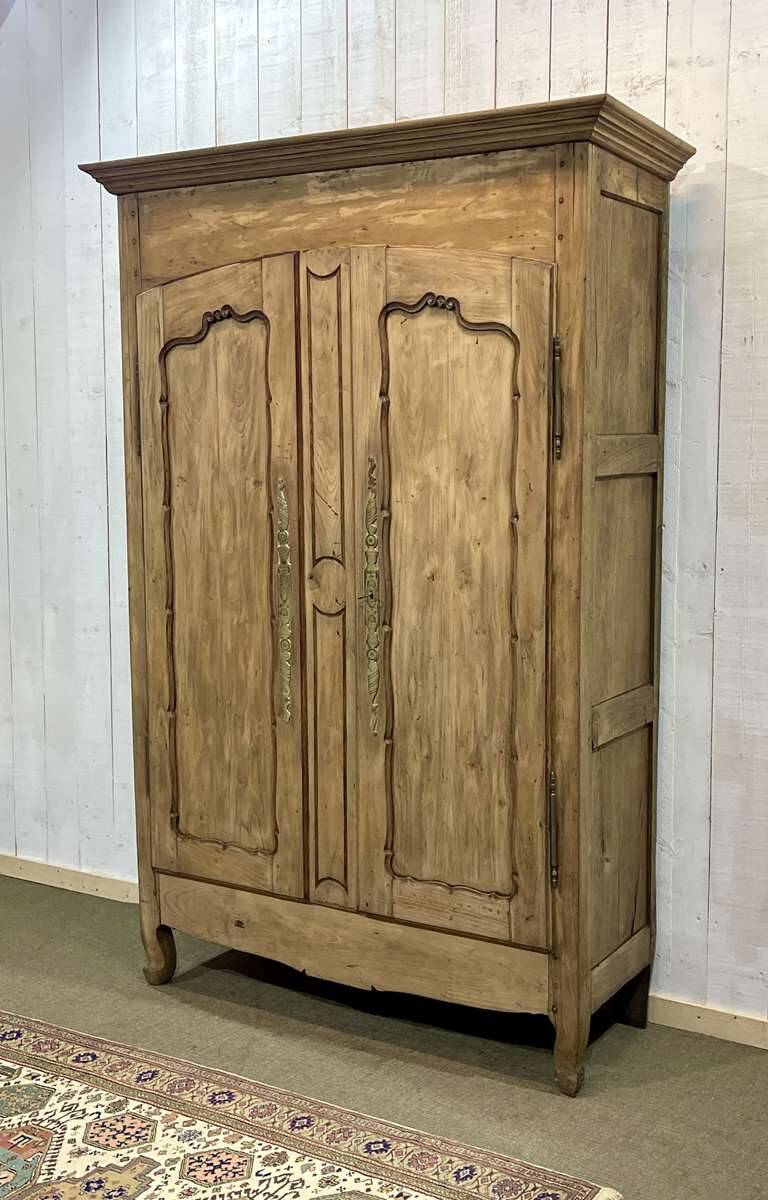 19th century raw chestnut country wardrobe