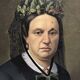 Oil painting on canvas XIX portrait Chevalier d'Eon