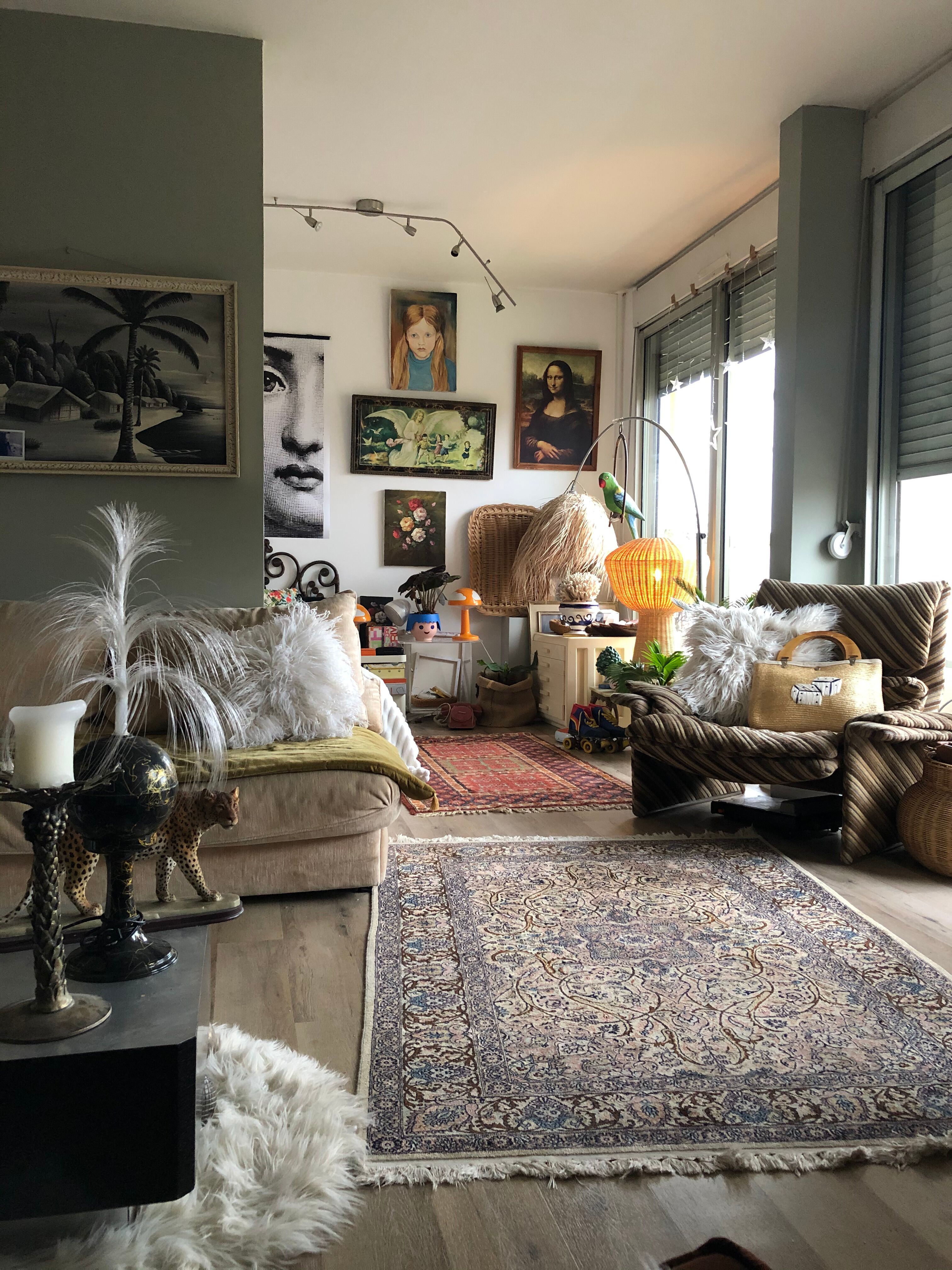 Oriental wool carpet 95x176cm